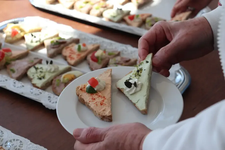 Fingerfood-Platte beim Catering