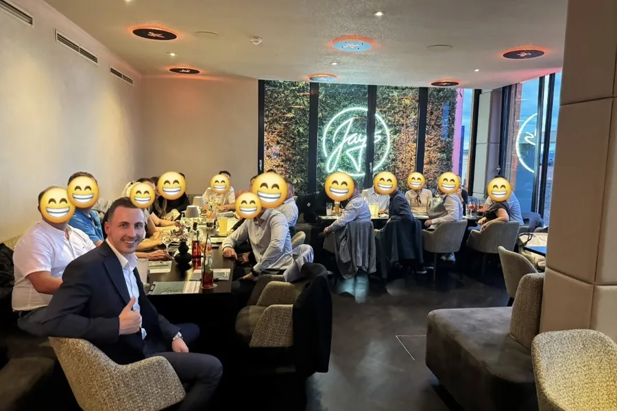 Gemeinsames Abendessen nach dem Event